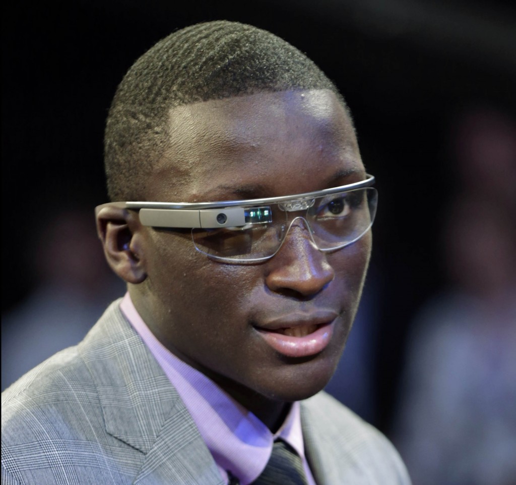 Victor Oladipo Wears Google Glasses to the 2013 NBA Draft 