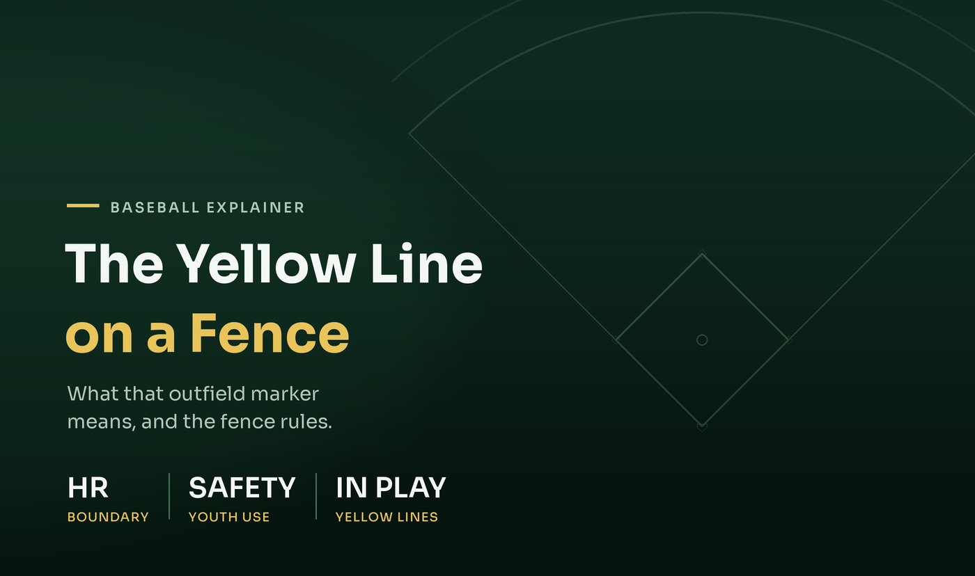 What Is the Yellow Line At The Top Of A Baseball Fence?