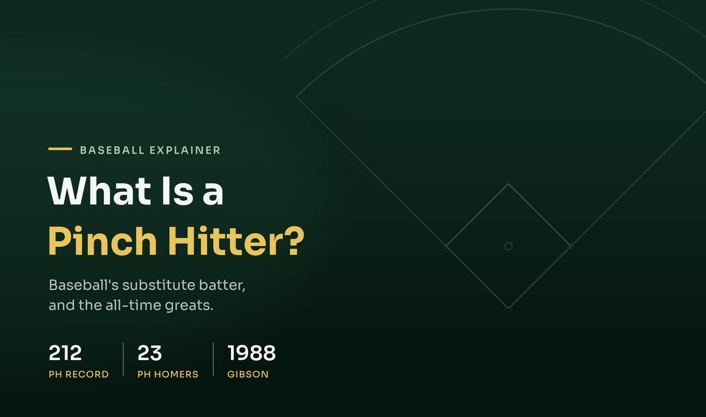 What is a Pinch Hitter: Exploring the Baseball Role