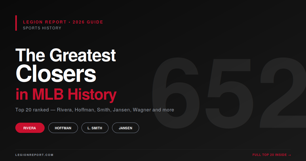 Greatest Closers of All Time in MLB History (Top 20)