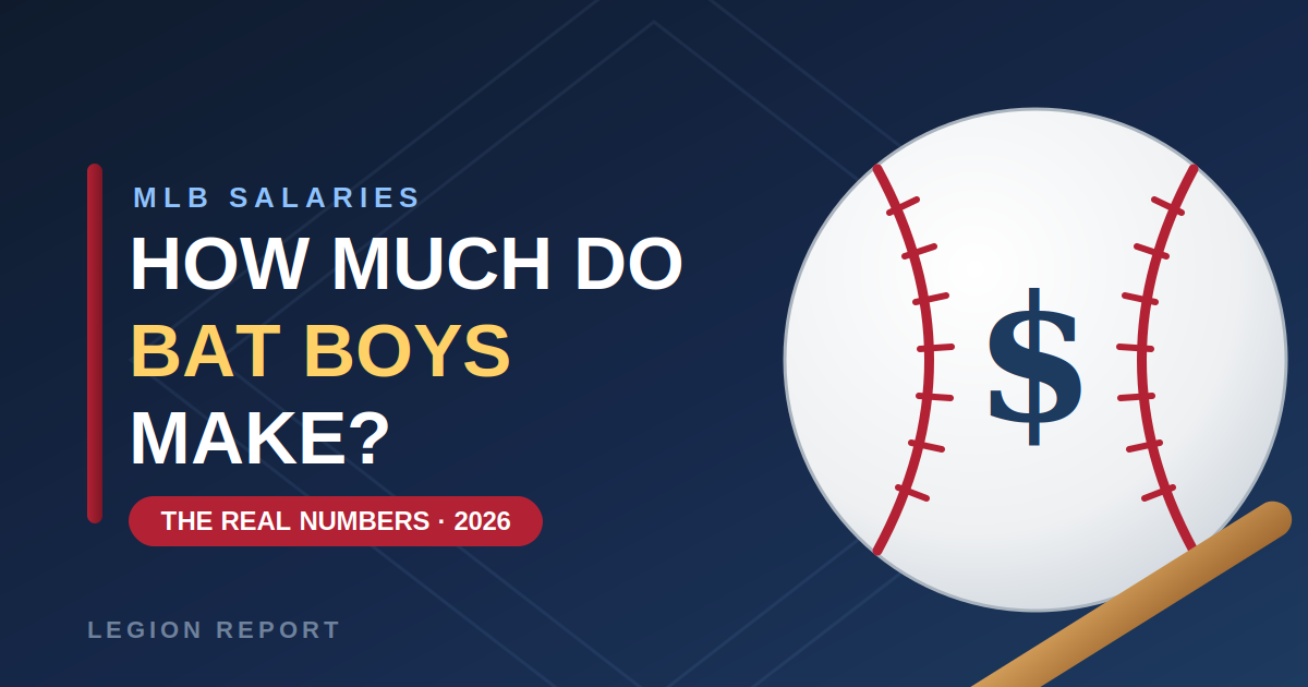 How Much Do Bat Boys Make in MLB? The Real Numbers (2026)