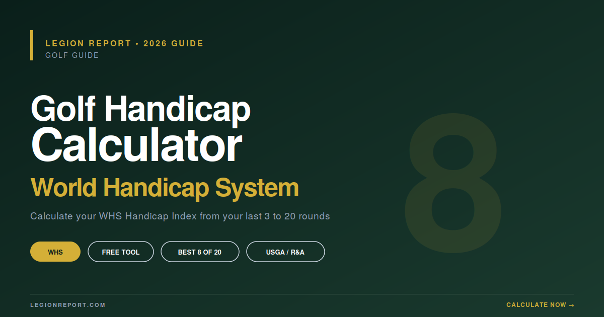 Golf Handicap Calculator (Free WHS Tool)