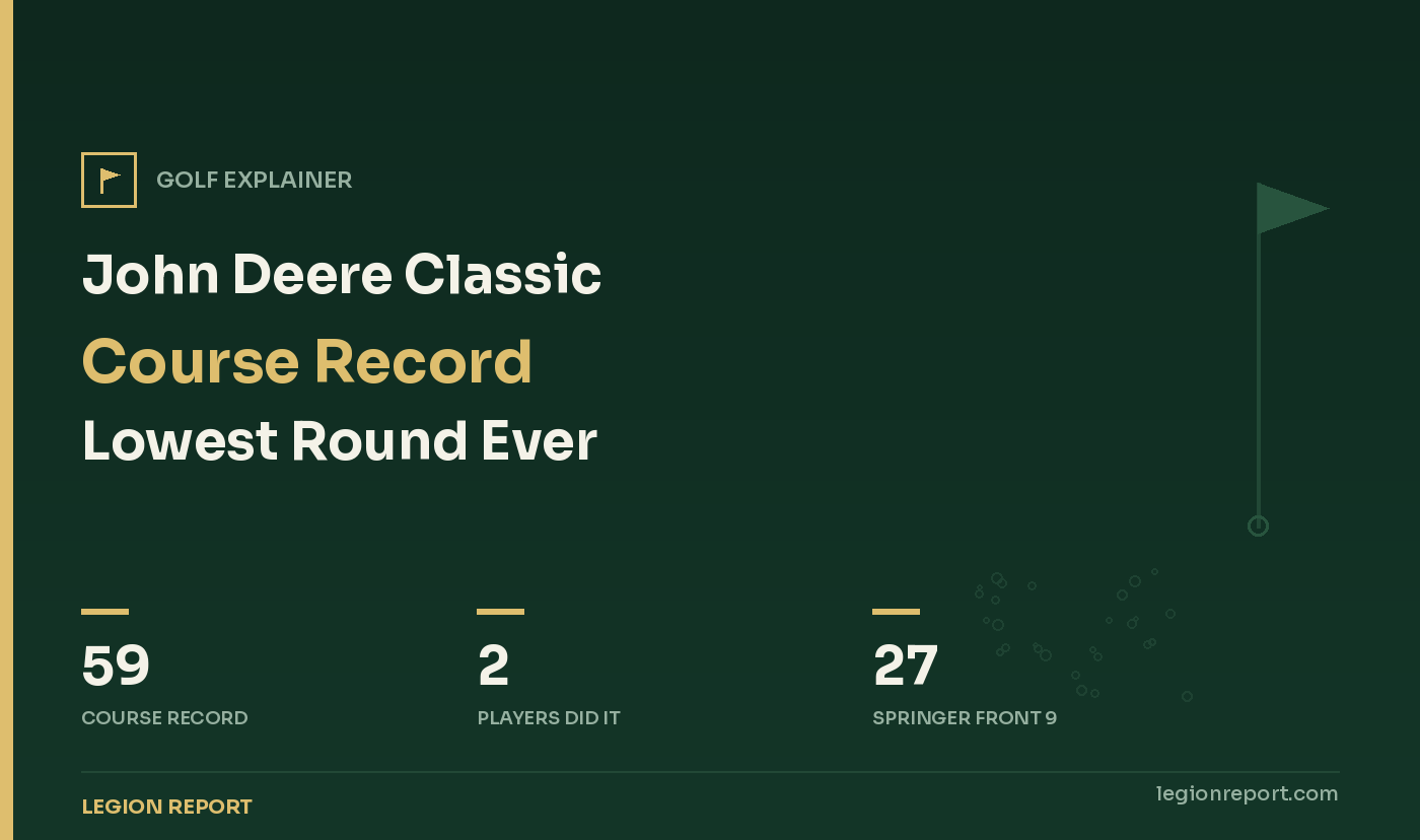 John Deere Classic Course Record: Lowest Round Ever