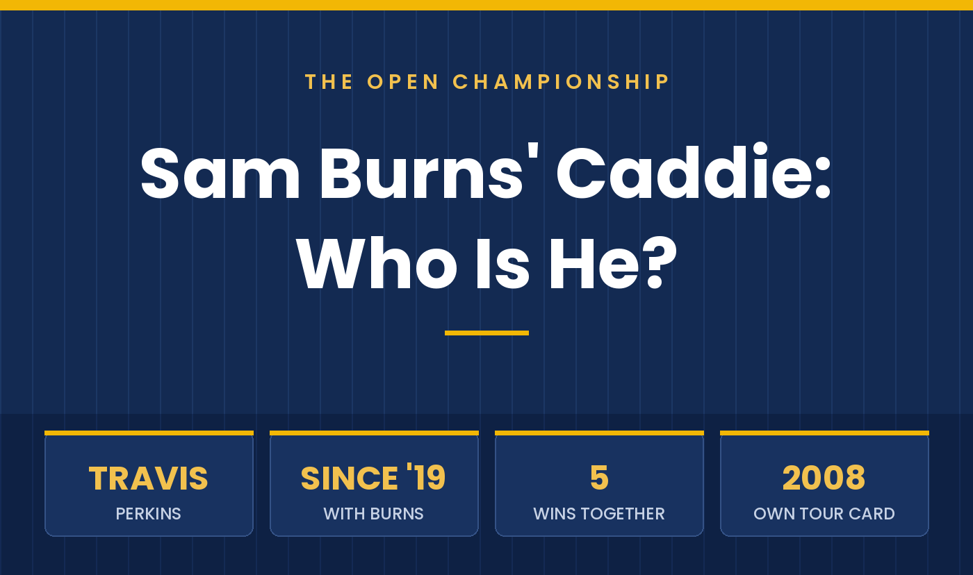 Sam Burns’ Caddie: Who Is Travis Perkins?