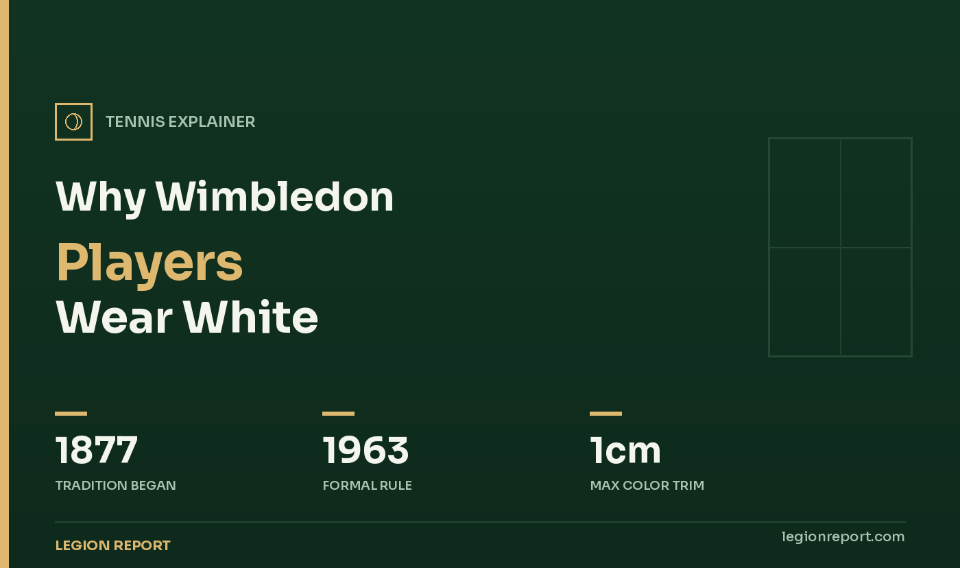 Why Do Wimbledon Players Wear White?
